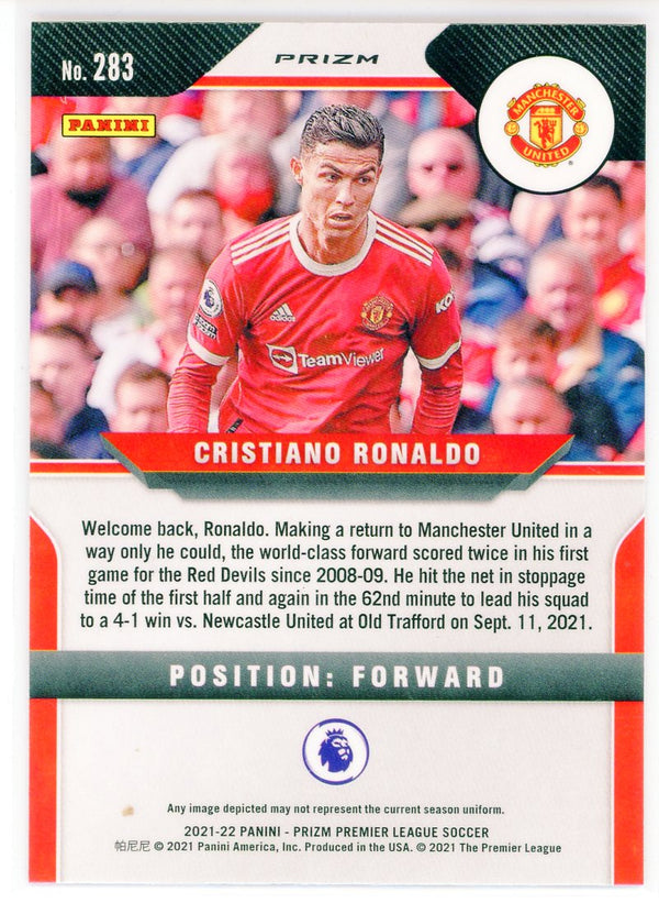 Cristiano Ronaldo 2021-22 Panini Prizm Silver Prizm Card #283