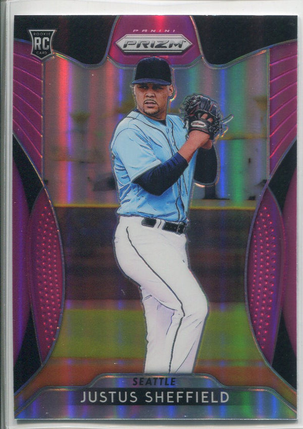 Justus Sheffield 2019 Panini Prizm Pink Rookie Card