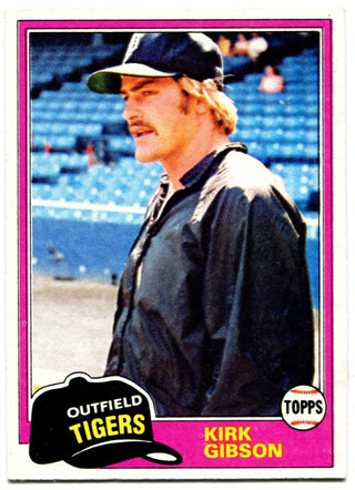 Kirk Gibson 1981 Topps Rookie Card