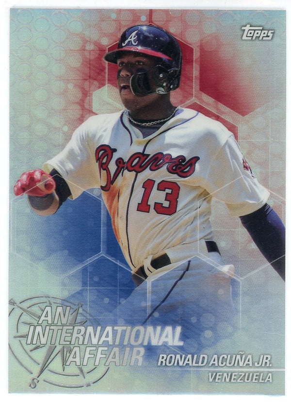 Ronald Acuna Jr. 2018 Topps International Affair Rookie Card #IA-RA