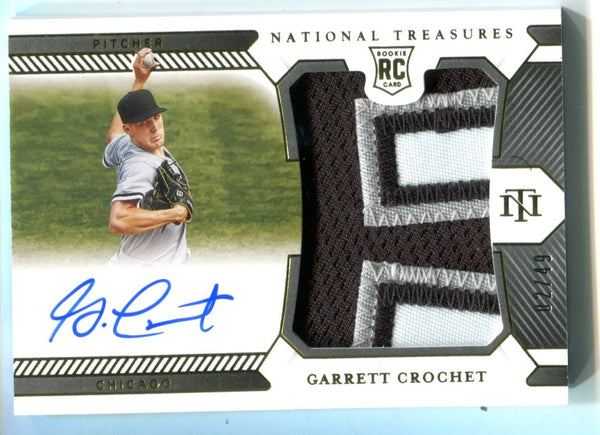 Garrett Crochet 2021 Panini National Treasures #156 Patch Auto Card /49