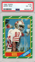 Jerry Rice 1986 Topps Rookie Card #161  PSA 6