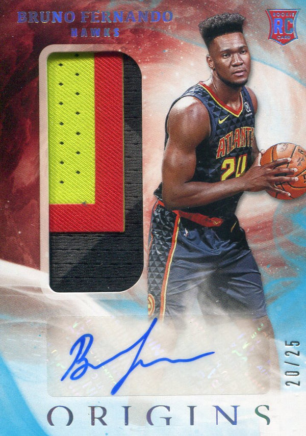 Bruno Fernando Autographed 2019-20 Origins Jersey Relic Rookie Card 20/25