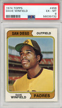 Dave Winfield 1974 Topps Card #456 (PSA)