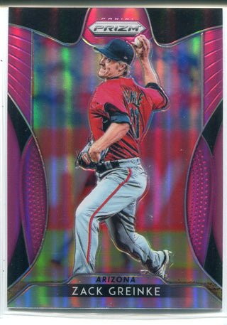 Zack Greinke 2019 Panini Prizm Pink Card