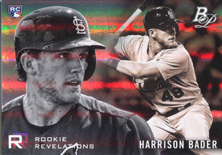 Harrison Bader 2018 Bowman Platinum Rookie Card