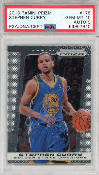 Steph Curry Autographed 2013 Panini Prizm Card (PSA 10/9)