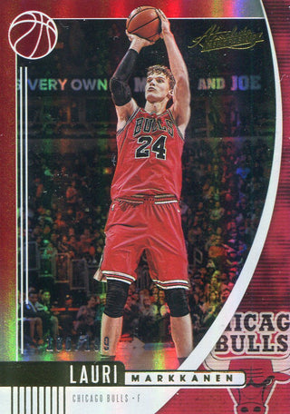 Lauri Markkanen 2019-20 Panini Absolute Red Insert Card 186/199