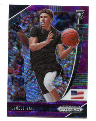 LaMelo Ball 2020 Panini Prizm Draft Picks Purple Wave #3