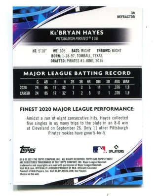 Ke'Bryan Hayes 2021 Topps Finest #38 Refractor