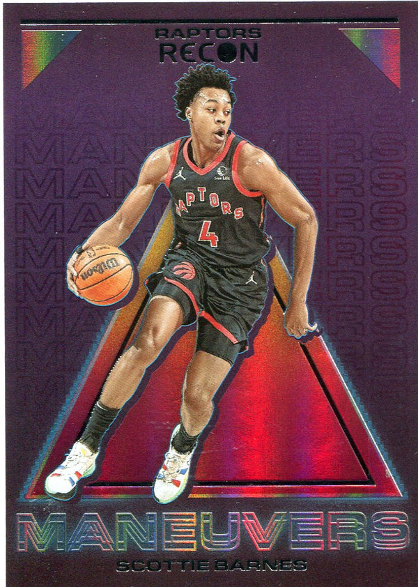 Scottie Barnes 2022 Panini Recon Maneuvers Rookie Card