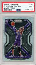 Tyrese Haliburton 2020 Panini Prizm Silver Prizm Rookie Card #262 (PSA Mint 9)