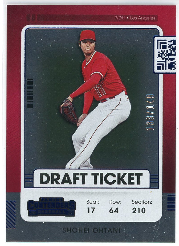 Shohei Ohtani 2021 Panini Contenders Optic Season Ticket SIlver Card #100