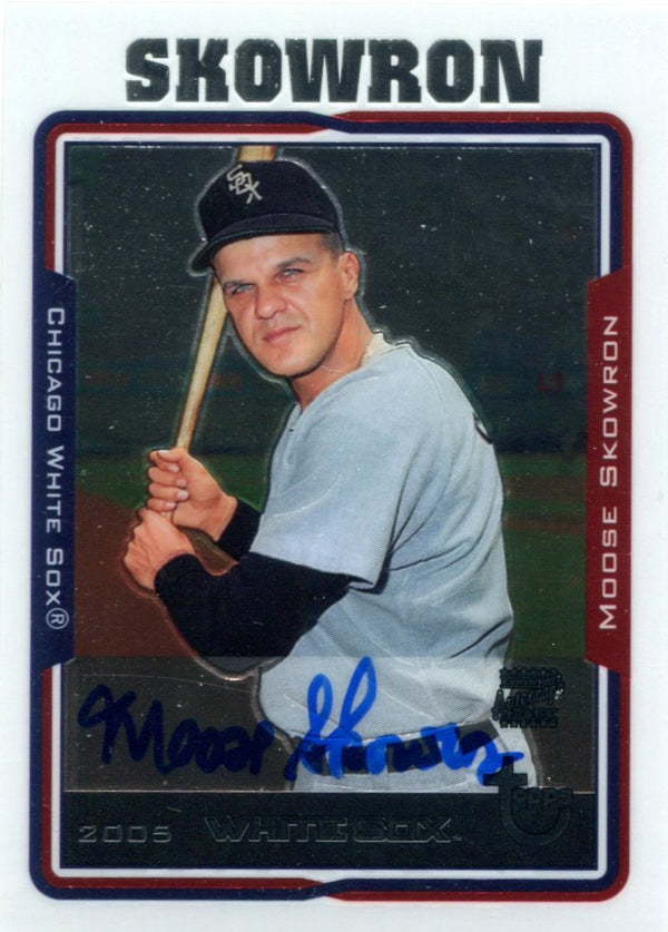 Moose Skowron Autographed 2005 Topps Card