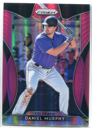 Daniel Murphy 2019 Panini Prizm Pink Card