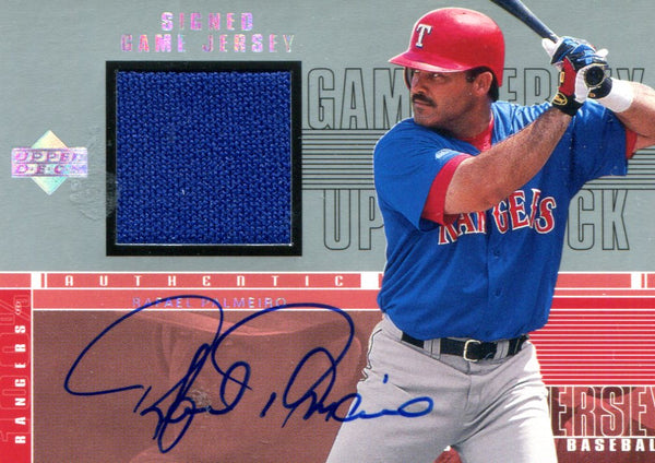 Rafael Palmeiro Autographed Upper Deck Jersey Card