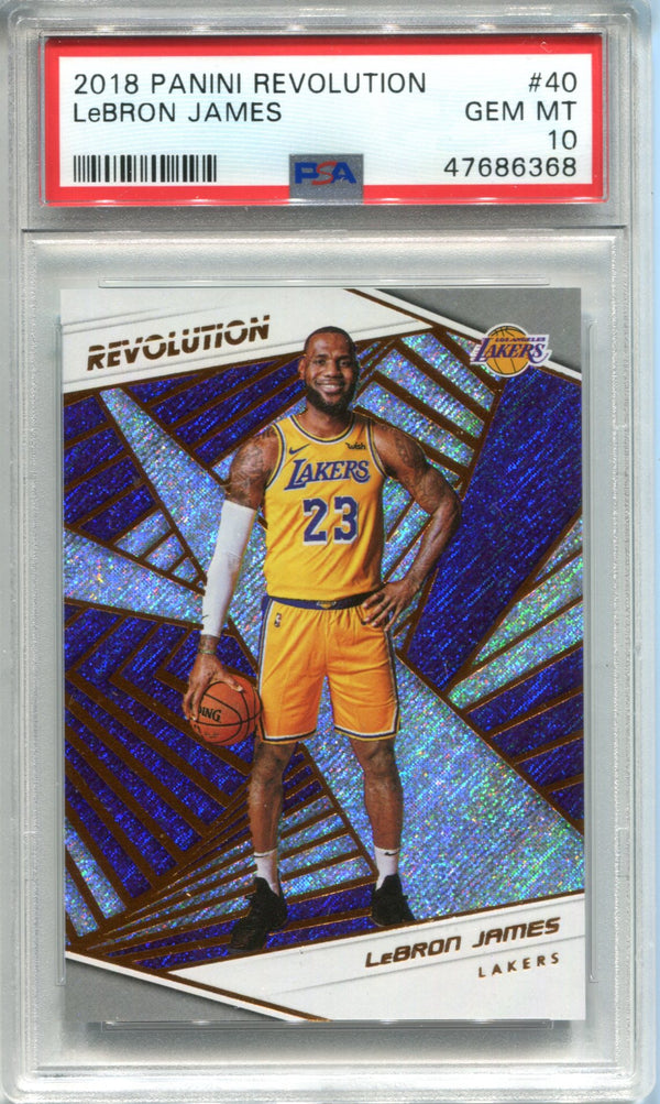 Lebron James 2018-19 Panini Revolution Card #40 (PSA)