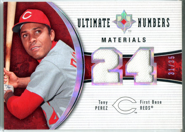 Tony Perez Upper Deck Jersey Card #31/35