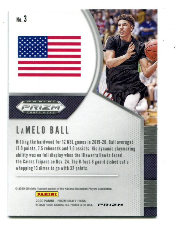 LaMelo Ball 2020 Panini Prizm Draft Picks Purple Wave #3