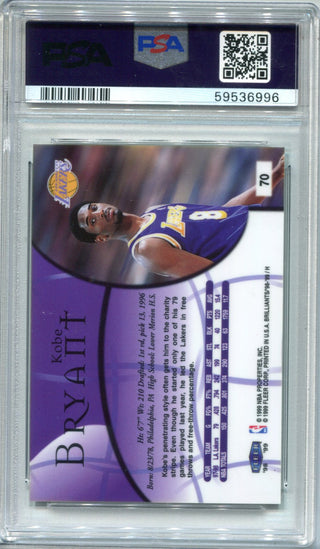 Kobe Bryant 1998 Fleer Brilliants #70 PSA GEM MT 10 Card