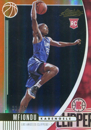 Mfiondu Kabengele 2019-20 Panini Absolute Rookie Card 33/75