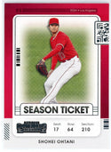 Shohei Ohtani 2021 Panini Contenders Optic Season Ticket Card #100