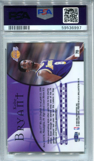 Kobe Bryant 1998 Fleer Brilliants #70 PSA GEM MT 10 Card