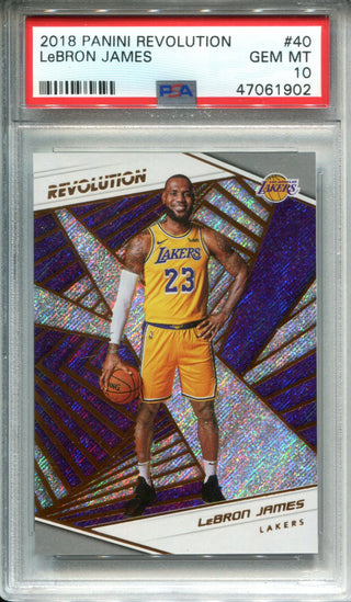 Lebron James 2018-19 Panini Revolution Card #40 (PSA)