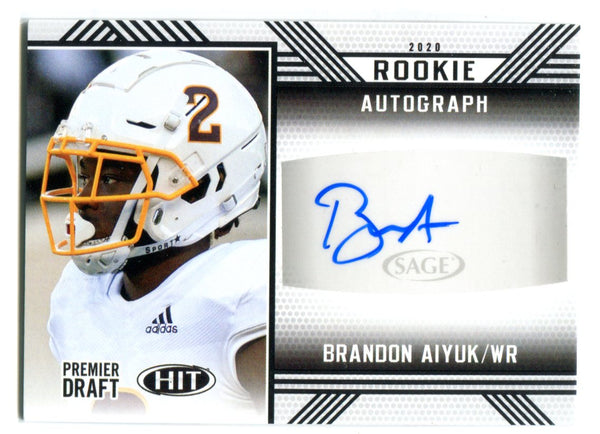 Brandon Aiyuk 2020 Sage #A60 Autographed Rookie Card