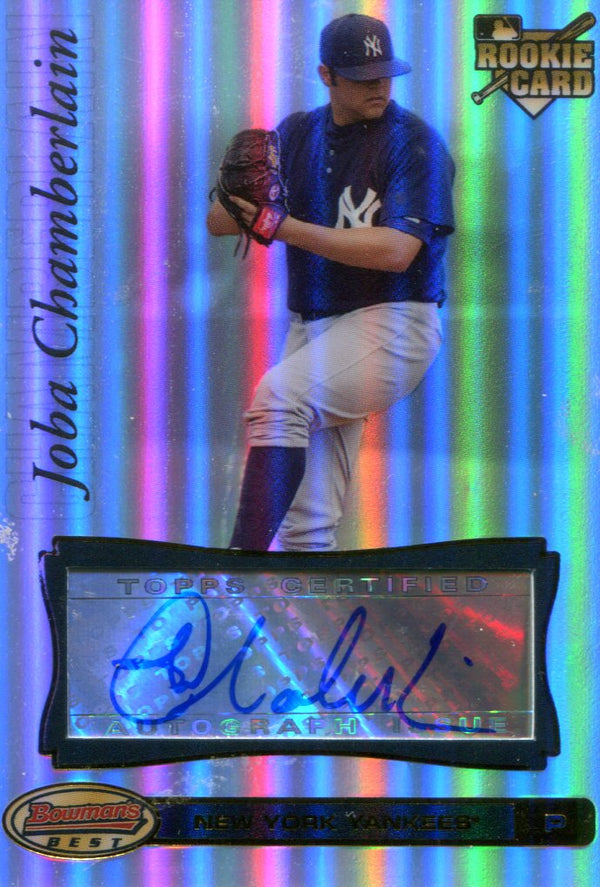 Joba Chamberlain Autographed Topps Rookie Card