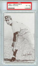 Sandy Koufax 1947-1966 Exhibits Card (PSA EX-MT 6)