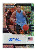 RJ Hampton 2020 Panini Prizm Draft Picks Autographed Card #parj 12/25