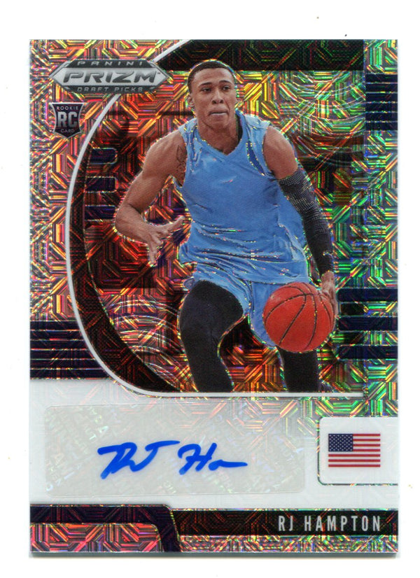 RJ Hampton 2020 Panini Prizm Draft Picks Autographed Card #parj 12/25