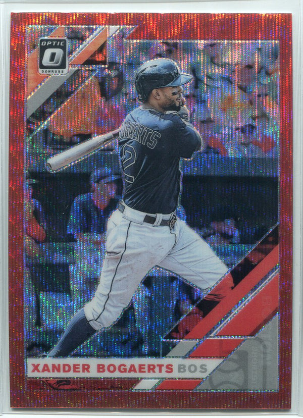 Xander Bogaerts 2019 Panini Donurss Optic Prizm Card