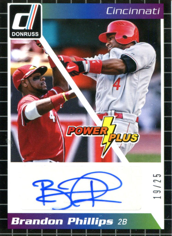 Brandon Phillips Autographed Panini Card #19/25