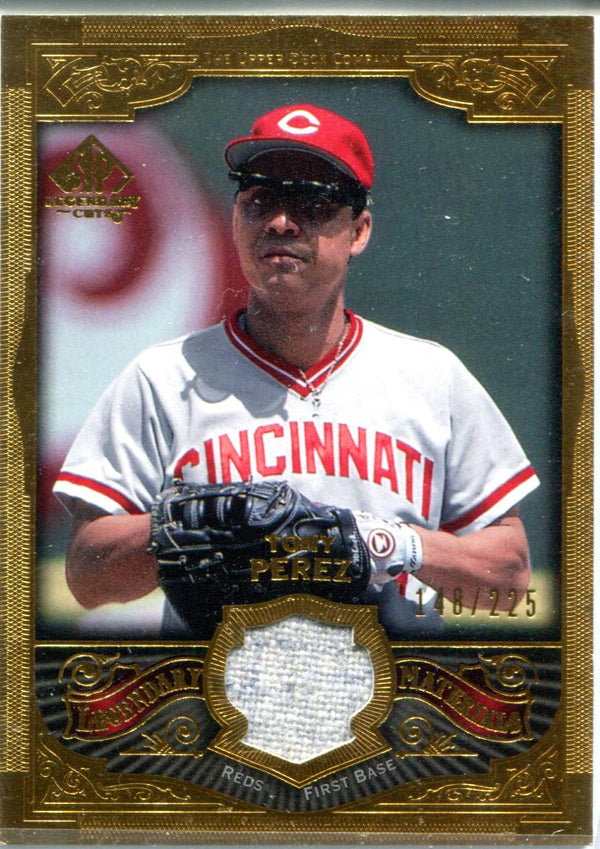 Tony Perez 2006 Upper Deck SP Legendary Materials Jersey Card #148/225