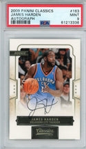 James Harden Autographed 2009 Panini Classics Rookie Card #163 (PSA Mint 9)