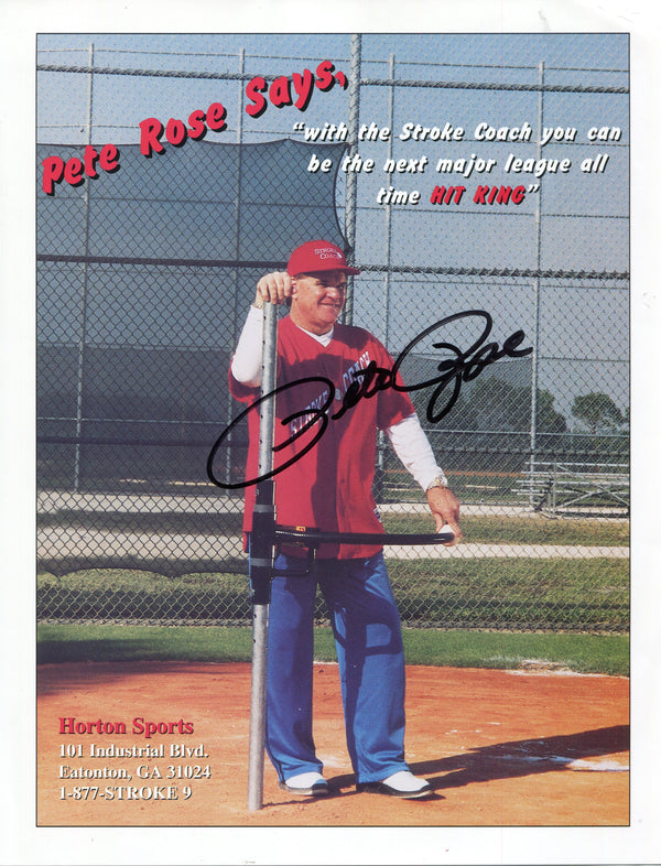 Pete Rose Autographed 8x10 Photo