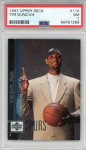 Tim Duncan 1997 Upper Deck Rookie Card #114 (PSA)