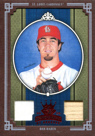 Dan Haren 2005 Donruss Diamond Kings Jersey / Bat Card