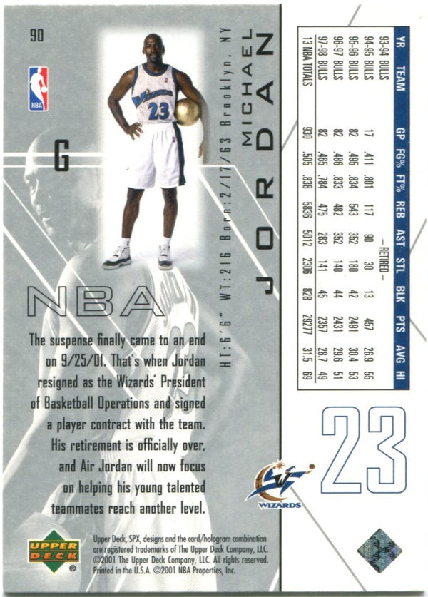 Michael Jordan Upper Deck SPx 2001