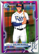 Carlos Colmenarez 2021 Bowman Chrome 1st Bowman Card Pink /199