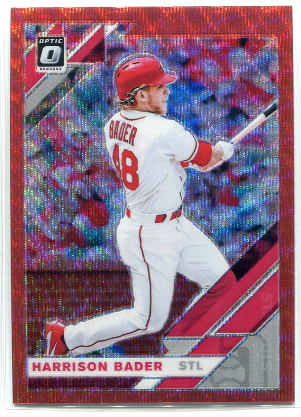 Harrison Bader 2019 Panini Donurss Optic Prizm Card