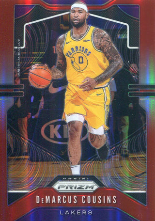 DeMarcus Cousins 2019-20 Panini Prizm Red Card 281/299