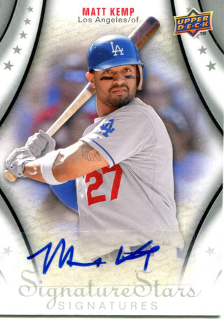 Matt Kemp Autographed Upper Deck Card