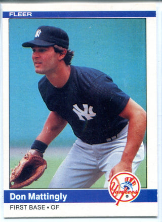 Don Mattingly 1984 Fleer Rookie Card #131