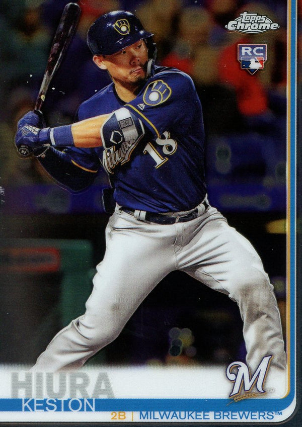 Keston Hiura 2019 Topps Chrome Rookie Card