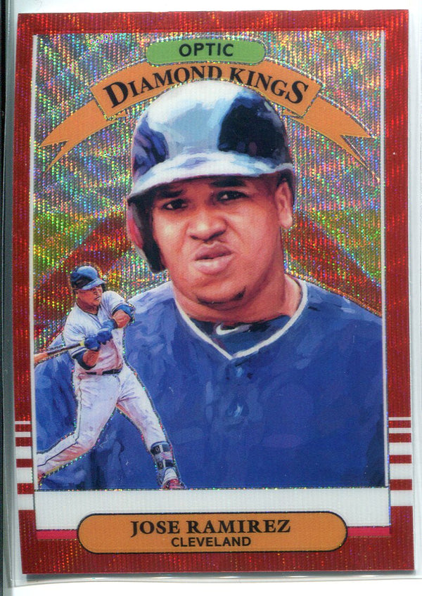 Jose Ramirez 2019 Panini Donurss Diamond Kings Optic Prizm Card