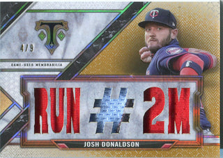 Josh Donaldson 2022 Topps Triple Threads Game Worn Relic Card /9