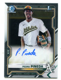 Pedro Pineda 2021 Bowman Chrome 1st Bowman Card